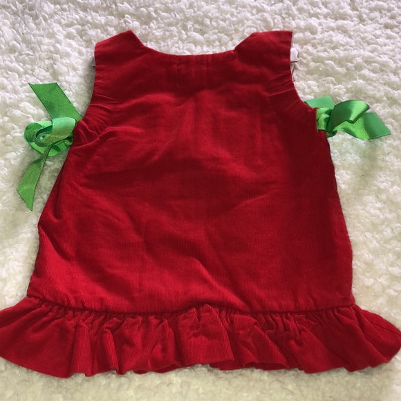 Mud pie baby ornament Christmas jumper/dress. 0-6 months - Picture 4 of 5